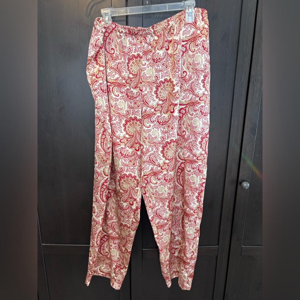 Thalia Sodi Intimates Satin Paisley Pajama pants